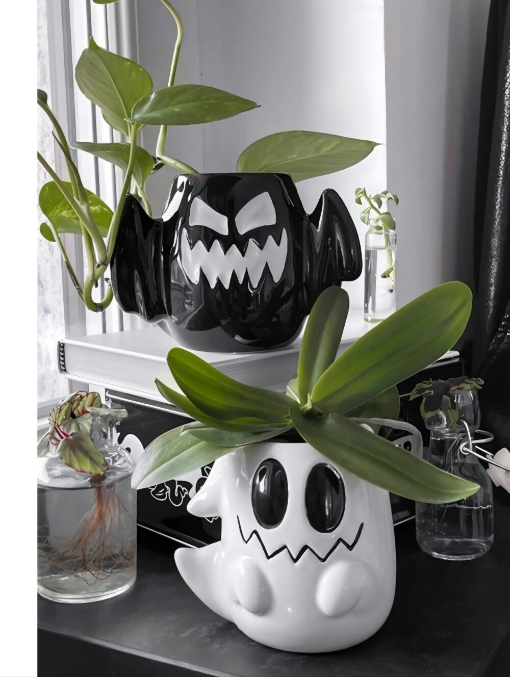 Killstar Boo and Eek Mini Planter Set of 2